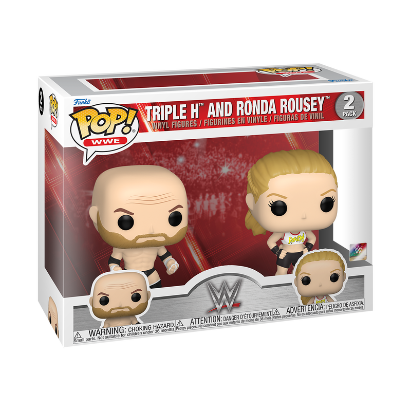 Funko Pop! 2 Pack : Triple H and Ronda Rousey