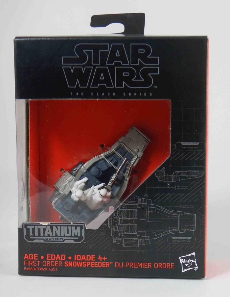 Star Wars The Black Series : First Order Snowspeeder Titanium Figure