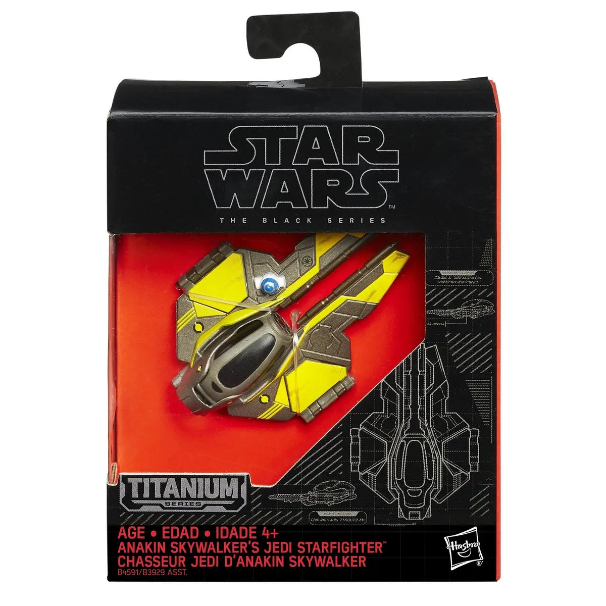 Star Wars The Black Series : Anakin Skywalker's Jedi Starfighter Titanium Figure